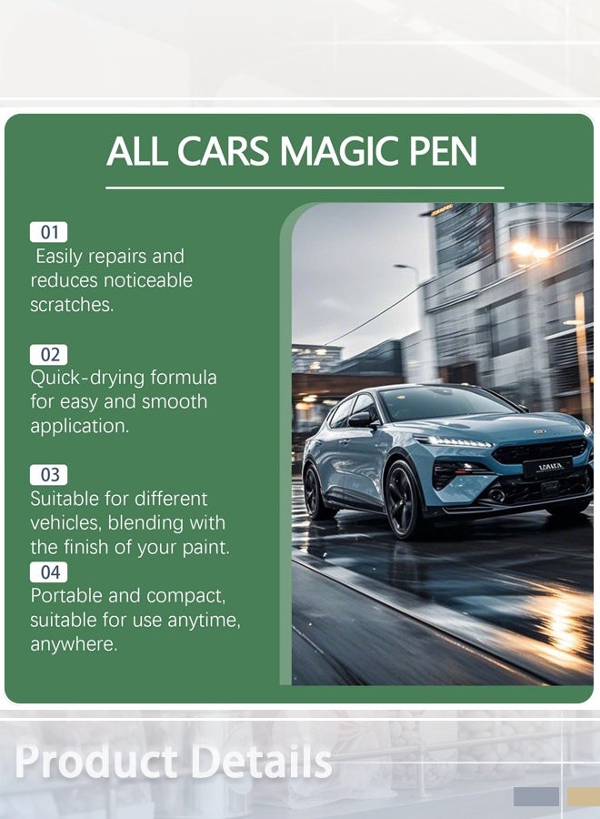 RAYHONG Car scratch repair pen, car repair paint, quick and easy to repair car paint, various car scratch repair paints 5 ml - Image 5